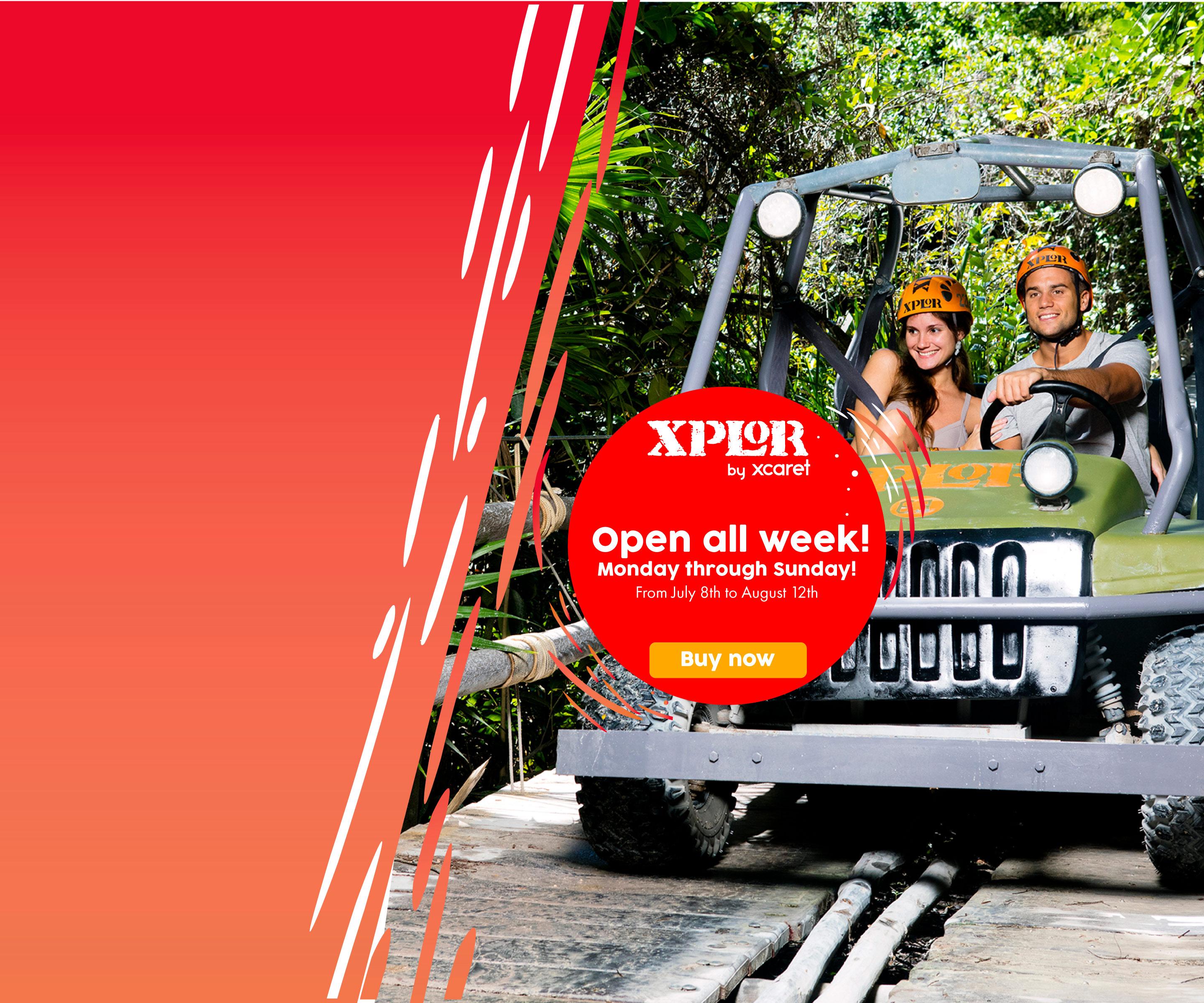 The jungle comes to life in Xplor Park.