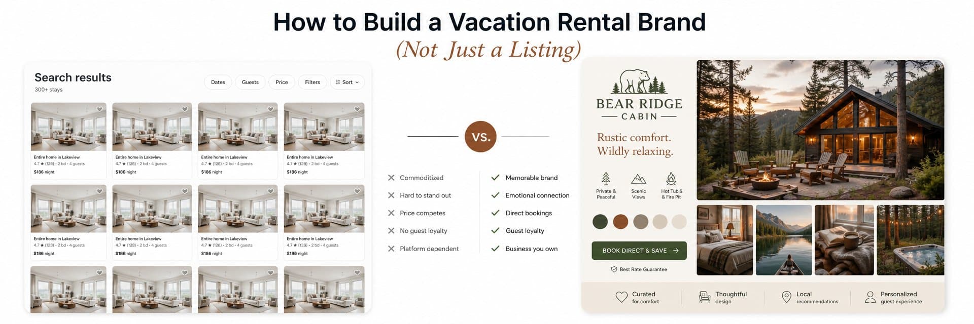 How to Build a Vacation Rental Brand (Not Just a Listing)