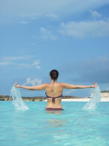 Eating out at Santanna’s Bar and Grill in Exuma