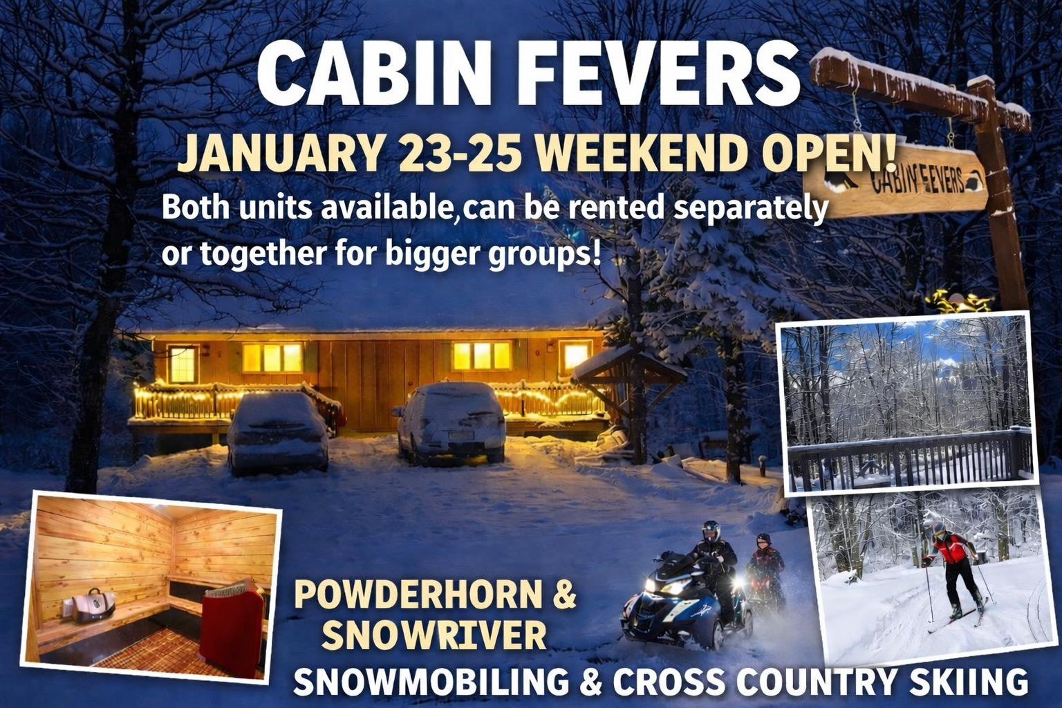 Winter Cabin Near Big Powderhorn | Jan 23–25 Available