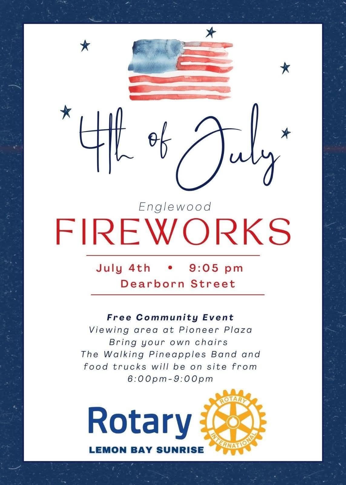 4th of July Fireworks in Englewood FL